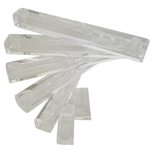 Lucite "Spiral Staircase" Sculptural 12 Light Candlestick Candelabra