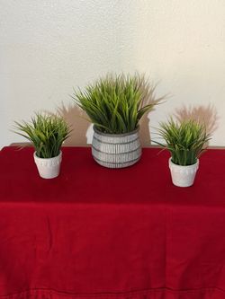 Artificial Plants with Pots for Home Decor