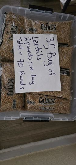 2 Pound Bags of Lentils