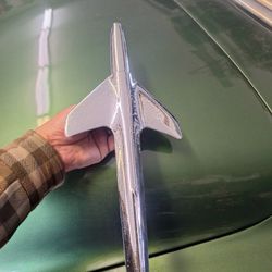 1951 Chevy hood ornament.