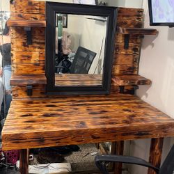 Handmade Wooden Vanity 