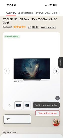 LG 55in OLED C7 P