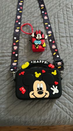 Mickey Mouse mini bag, mini mouse hand sanitizer carrier.
