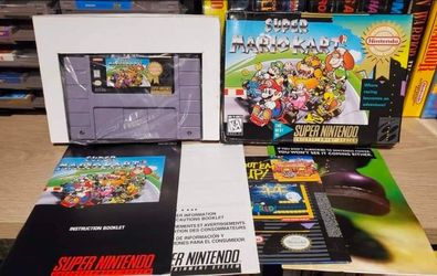 Super Mario Kart SNES Complete in Box