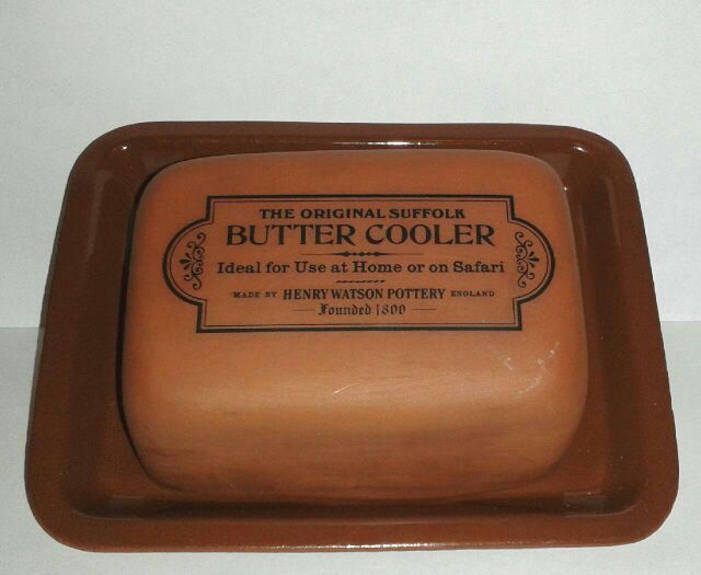 Rare HENRY WATSON POTTERY Suffolk Butter Cooler Dish