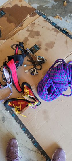 Rock climbing gear