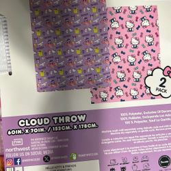 Hello Kitty Blankets Two Pack $100
