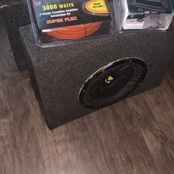 Kicker Comp Subwoofer Speaker Car/truck , With ( 4 Gauchesco Amplifier Installation Kit) / ( Sotero Install Kit)