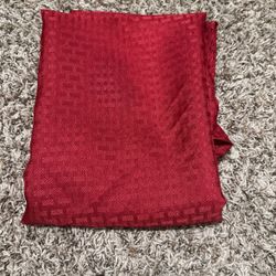 Round 70inches Red Fabric Tablecloth