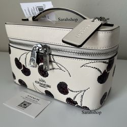 Coach Cosmetic Case With Cherry Print