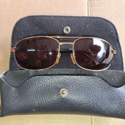 Vintage Montblan Sunglasses Preowned, Brown Lenses, Dent-Free Frame, with Case