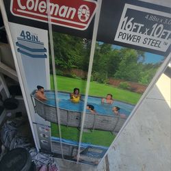 Brand New 16x10x48 swimming pool includes Filter pump and ladder.