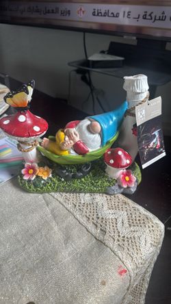 Outdoor Garden Gnome Statue, Solar Gnomes Figurine