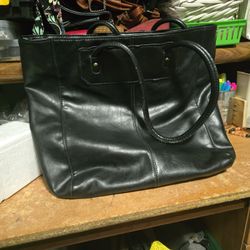 Xlarge Black Leather Purse New