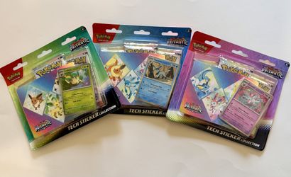 Pokémon TCG Prismatic Evolutions Tech Sticker Collection (9 Booster Packs)