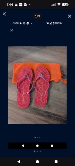 Calvin Klein Flip Flops Size 7