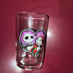 Nightmare before Christmas heart shot glass
