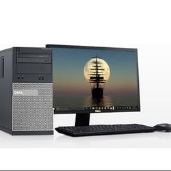 Full Setup – Dell OptiPlex 3020 Full-Size Tower 4th Gen Intel Core i5 22” Monitor Mouse & Keyboard All necessary cords included