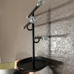 Rotating Jewelry Stand Black 