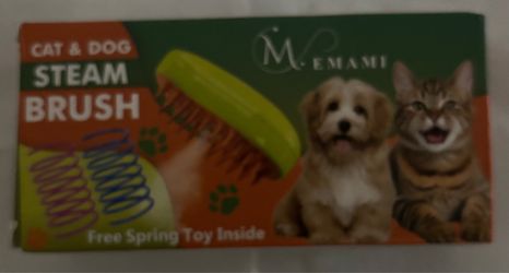 Cat dog steam brush