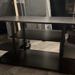 BLACK TV STAND AVAILABLE FOR SALE 