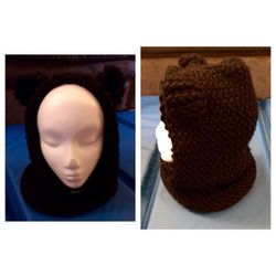 Hooded bear cowl