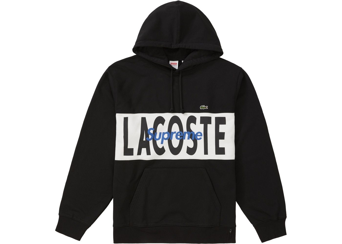 Supreme Lacoste Hoodie - (Black,Large) FW2019 - BRAND NEW DEADSTOCK