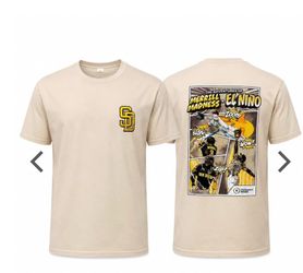 San Diego Padres Merrill Madness & El Niño Comic T-Shirt
