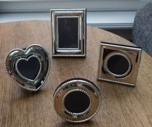 Set of Four Silver Mini Frames