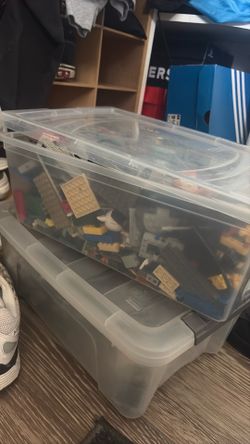 Bin of legos