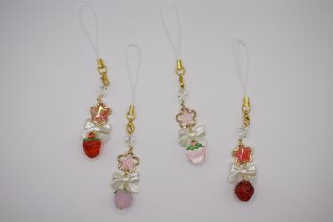 Strawberry Phone Charms