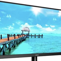 AOC 24B2XH 24" Full HD IPS Monitor, 3-Sided Frameless & Ultra Slim HDMI and VGA inputs, Lowblue Mode, VESA compatible,Black 