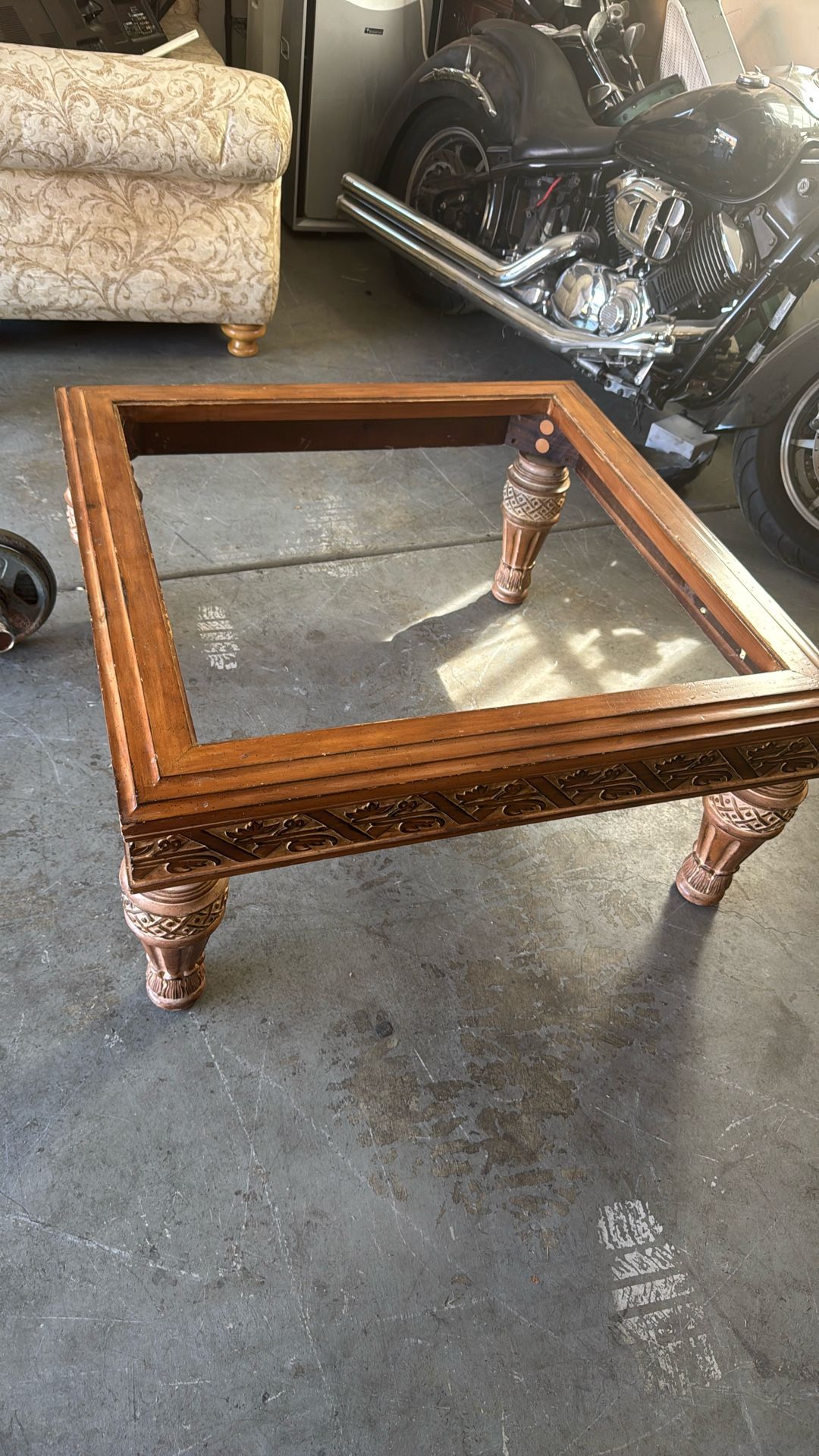 Glass Top Coffee Table