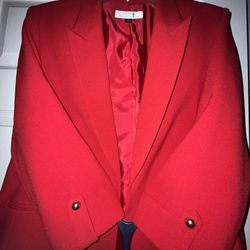 Tahari Arthur S Levine Red Blazer Size 18 – Elegant Career Jacket