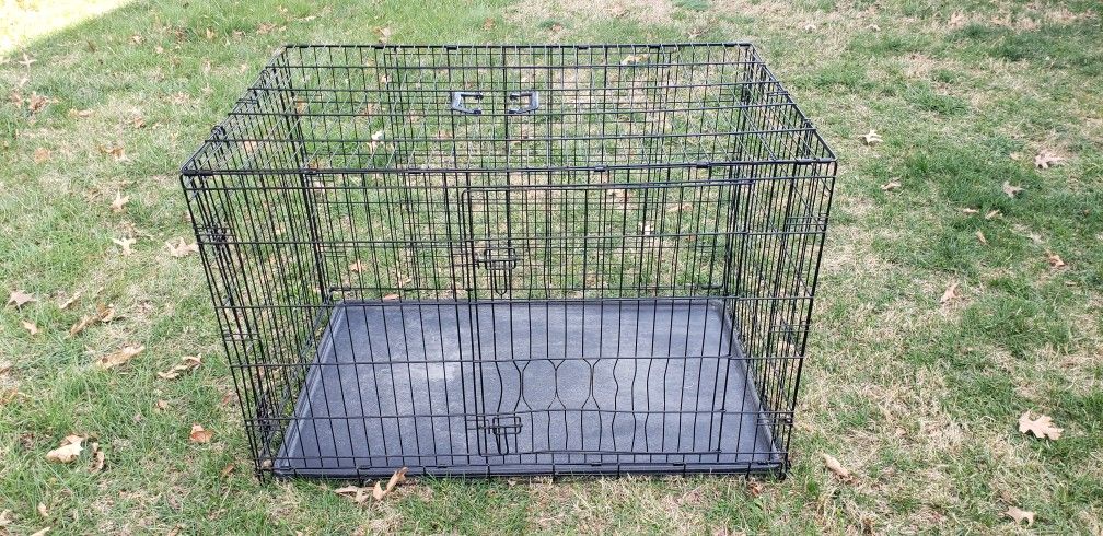 Nice Collapsible Metal Pet Cage 48"L X 30"W X 32"H