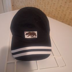 Men's Ezekiel Black California Bear Snapback Flat Brim Cap Hat