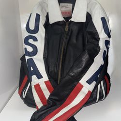 90s USA Leather Jacket 