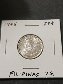 1945 Twenty Centavos Filipinas VF