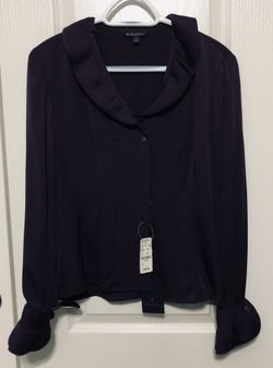 Brooks Brothers Dark Purple Blouse