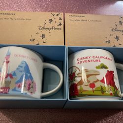 Starbucks Disney Park You Are Here Collection Mugs 