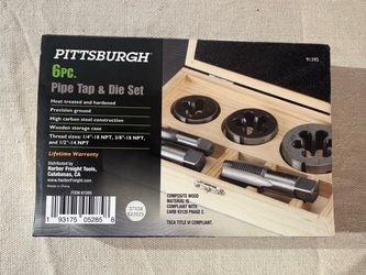 Pittsburgh 6-Piece Pipe Tap & Die Set