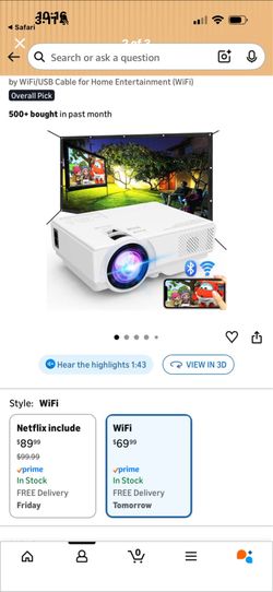 Projector With WiFi