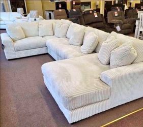BRAND NEW XL CORDUROY SECTIONAL SAME DAY DELIVERY