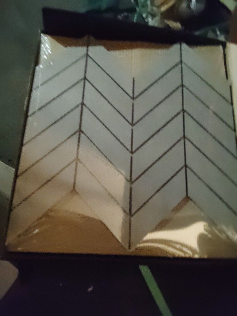 Grey Chevron wall tile, back splash