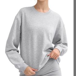 PUMIEY oversized Sweatshirt For Women Crewneck Long Sleeve Casual Loose Pullover