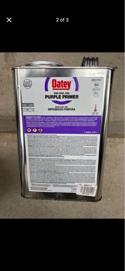2 OATEY purple primer 1 gallon each asking $40 each