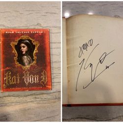 Autographed High Voltage Tattoo Book By Kat Von D
