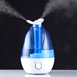 4L Cool Mist Humidifiers, Quiet Ultrasonic Humidifiers for Bedroom Adjustable Dual Nozzle Mist Essential Oil Diffuser Air Humidifier Last Up to 24 Hou