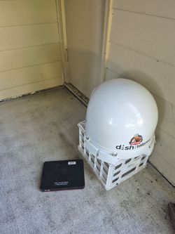 Dish on the go with external hard drive