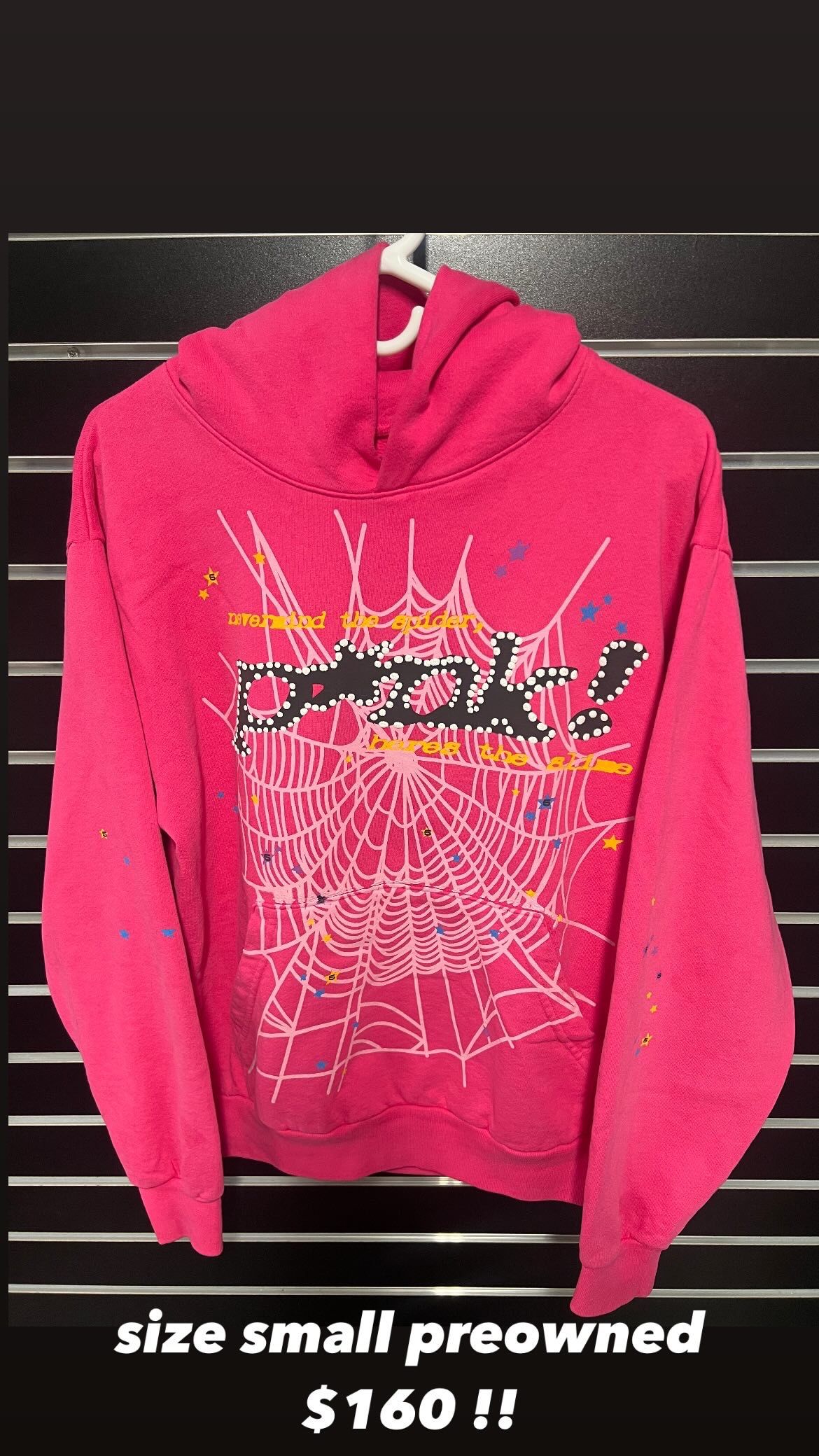 pink sp5der hoodie